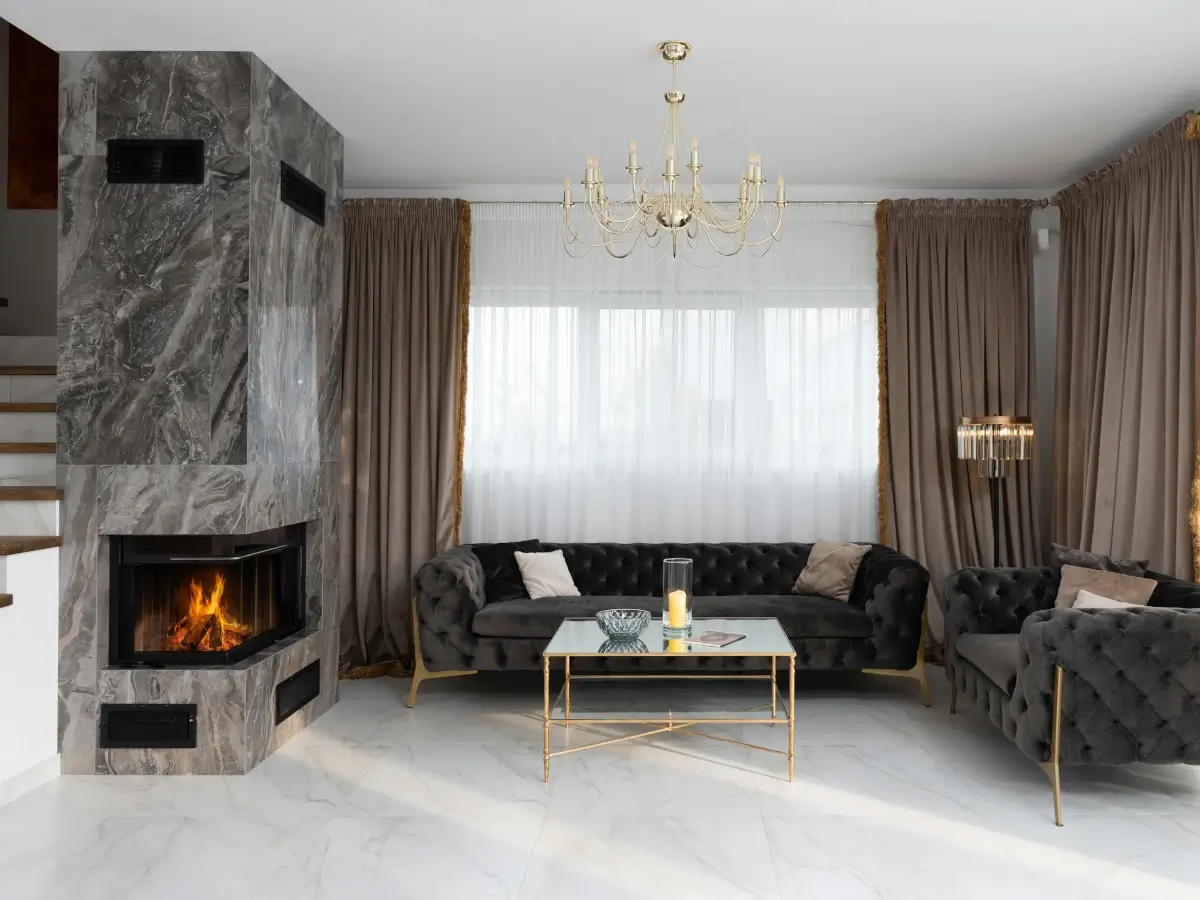 fireplace tiled swansea home daffodil tiling