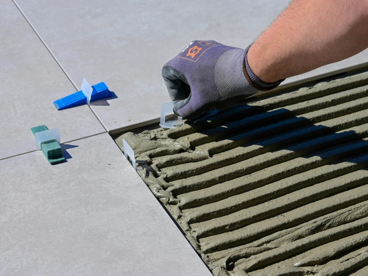 tile leveling system floor installation daffodil tiling